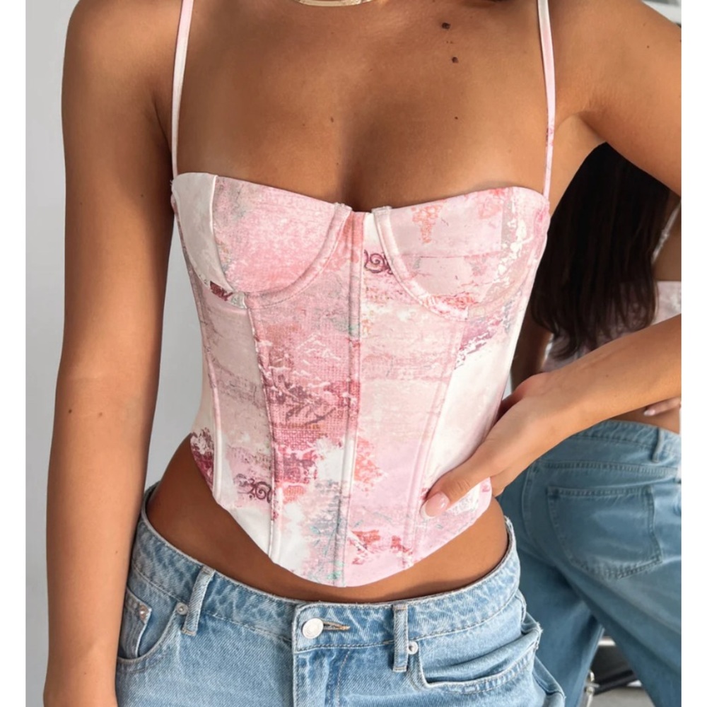 🆕 White Fox In The Morning Bustier Primrose Pink, Size L